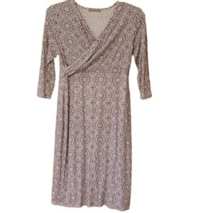 Loveappella‎ Womans Mandala Faux Wrap Midi Dress Size Medium